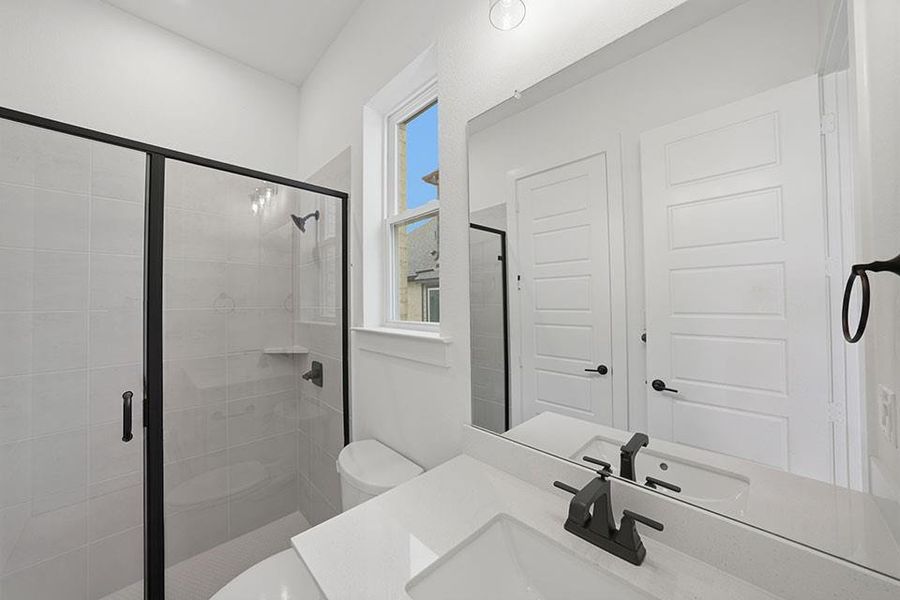 Furnished interior view inside a new home in The Homestead - 62', Rockwall (Image 16).
