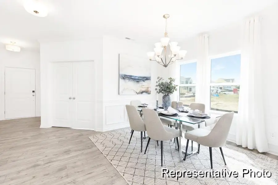Furnished interior view inside a new home in Morgan Hills, Albemarle (Image 8). Furnished interior view inside a new home in Morgan Hills, Albemarle (Image 8).