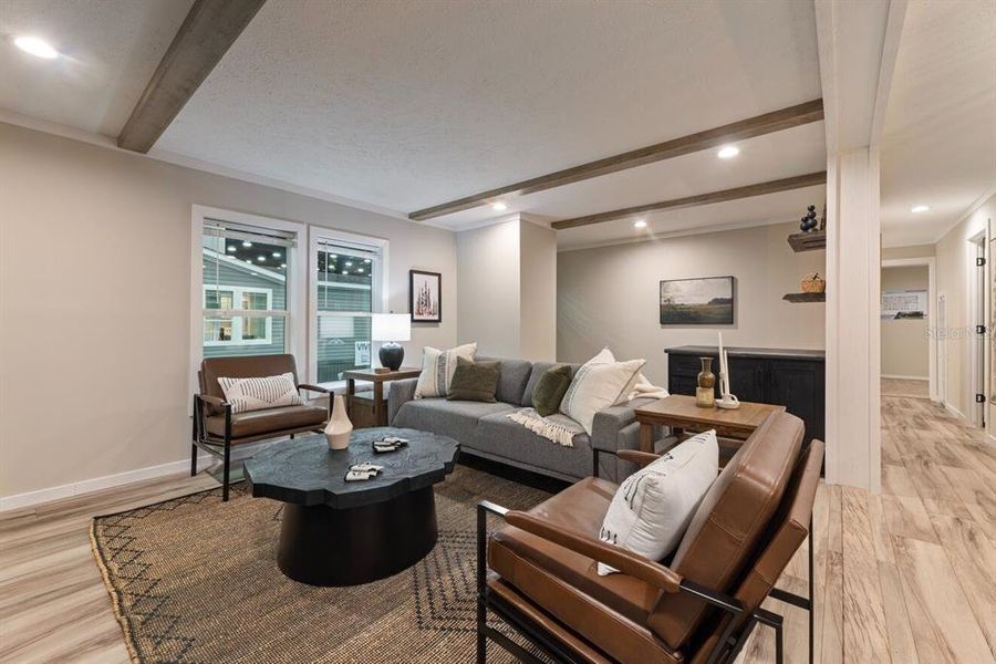 Furnished interior view inside a new home in , Okeechobee (Image 26).