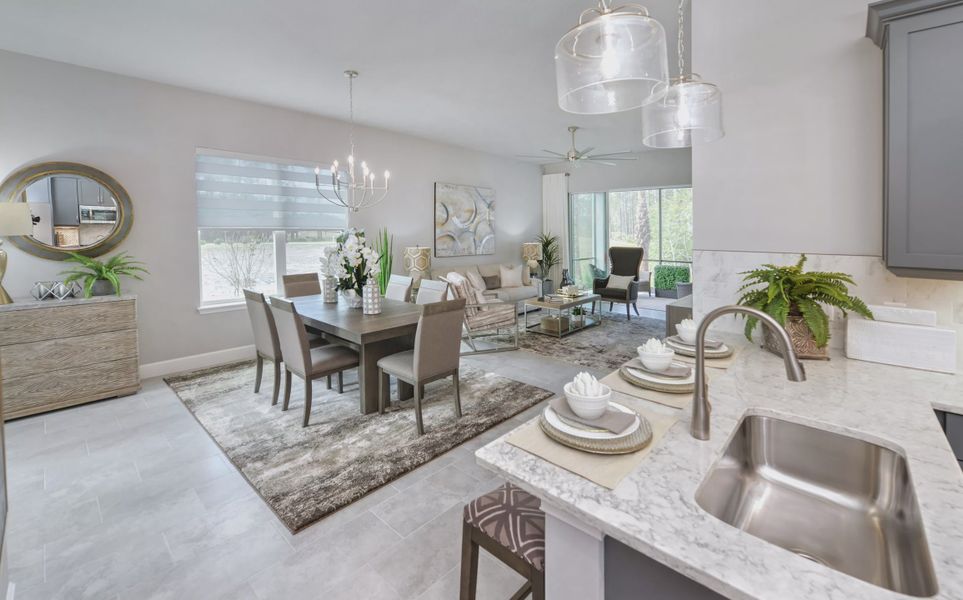 Furnished interior view inside a new home in Woodhaven, Port Orange (Image 27).