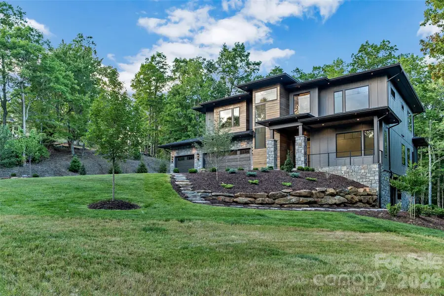 Front exterior of a new home in , Horse Shoe, NC, highlighting curb appeal (Image 24).
