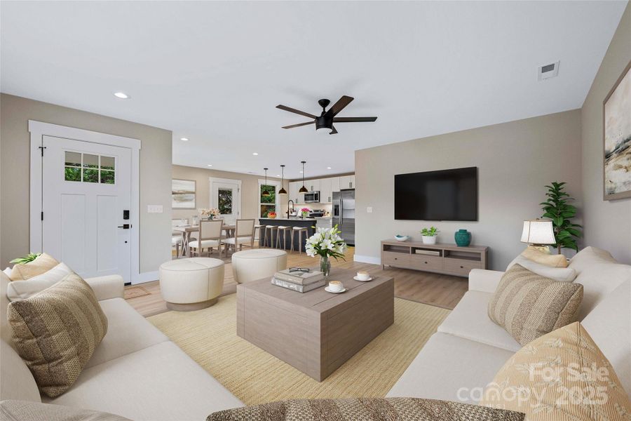 Furnished interior view inside a new home in , Asheville (Image 30).