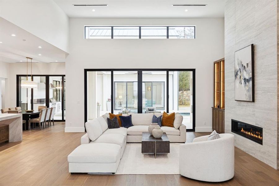 Furnished interior view inside a new home in , Keller (Image 26).