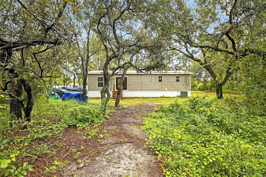 Rear view of the home Rear view of the home