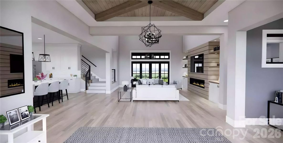 Furnished interior view inside a new home in , Mooresville (Image 37).