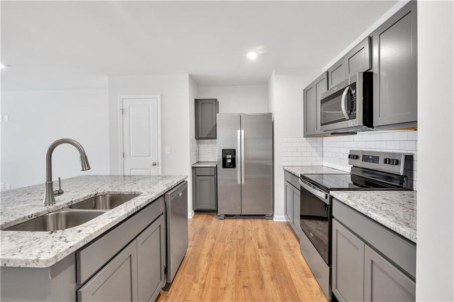 Furnished interior view inside a new home in Village Green, Adairsville (Image 9). Furnished interior view inside a new home in Village Green, Adairsville (Image 9).