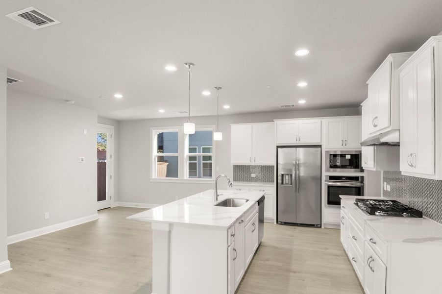 Furnished interior view inside a new home in Clear Creek, Round Rock (Image 9).