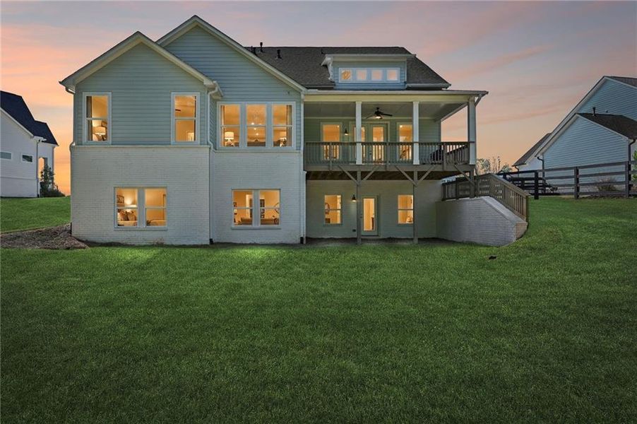 Exterior details and patio area of a home in Fireside Farms, Dawsonville (Image 3).