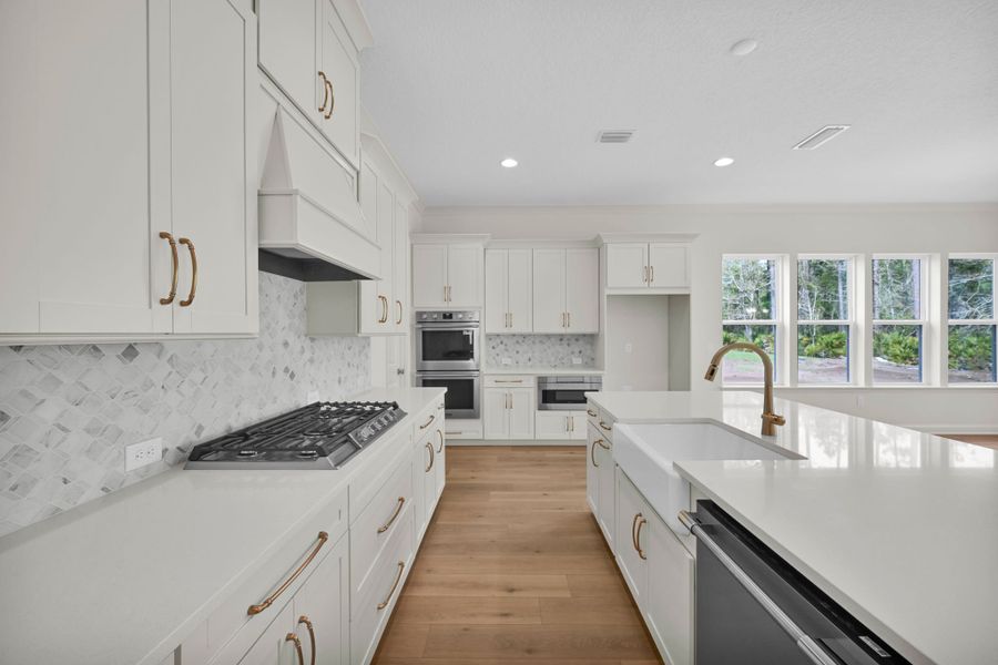 Representative furnished interior of a home built from the Hudson II by Riverside Homes in Hidden Creek at SilverLeaf 70' Series, St. Augustine (Image 12).