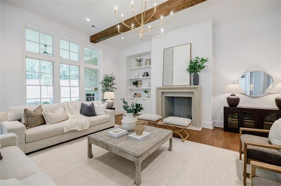 Furnished interior view inside a new home in , Canton (Image 32).