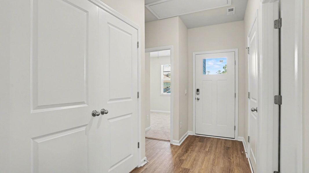 Representative unfurnished interior of a home built from the Greenbriar by D.R. Horton in Pinewood Estates, Conway (Image 8). Representative unfurnished interior of a home built from the Greenbriar by D.R. Horton in Pinewood Estates, Conway (Image 8).