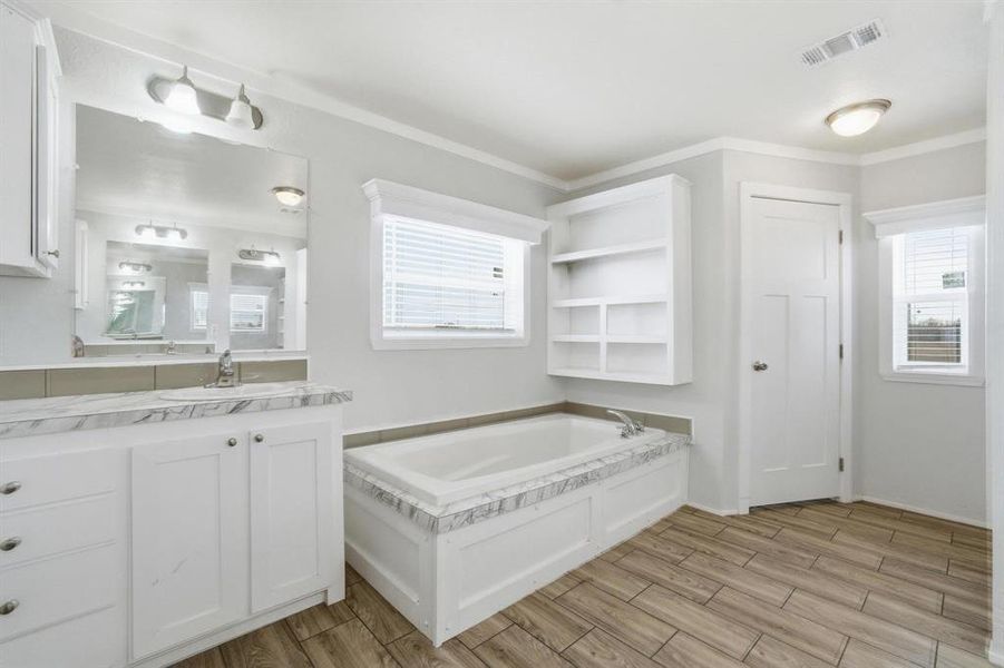 Furnished interior view inside a new home in , Hawley (Image 5).