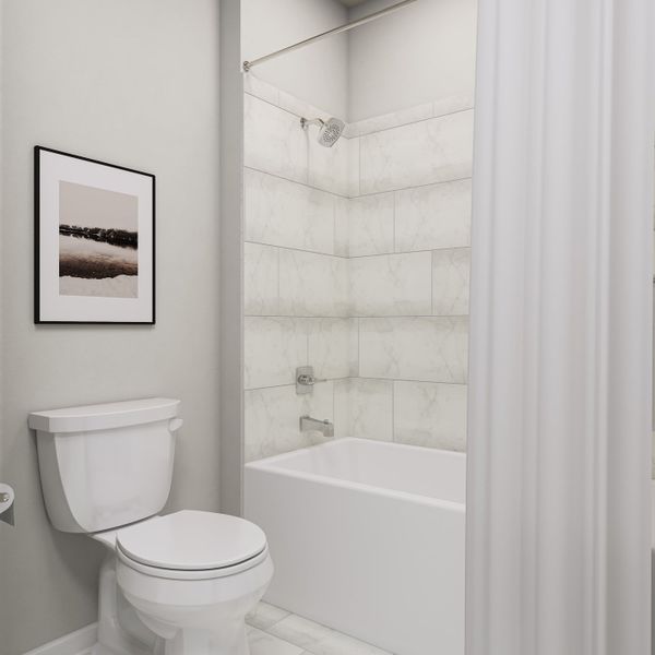 Furnished interior view inside a new home in Lariat, Liberty Hill (Image 22).