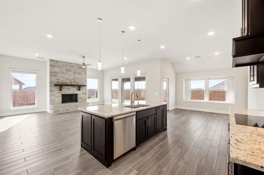 Furnished interior view inside a new home in Villages of Walnut Grove, Midlothian (Image 16).