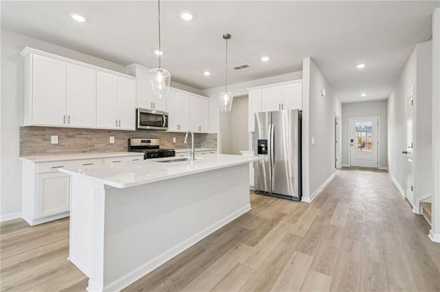 Furnished interior view inside a new home in Creekside at Oxford Park, Fairburn (Image 37).