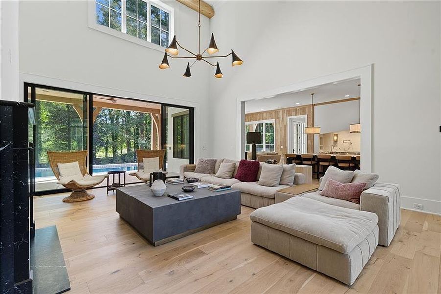Furnished interior view inside a new home in Crossroads, Alpharetta (Image 8).
