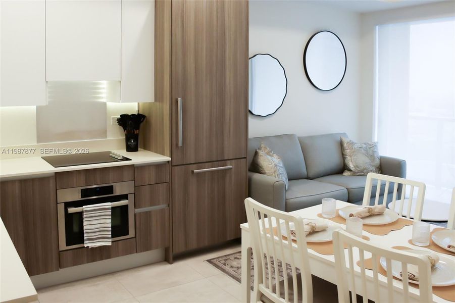 Furnished interior view inside a new home in , Miami (Image 4).