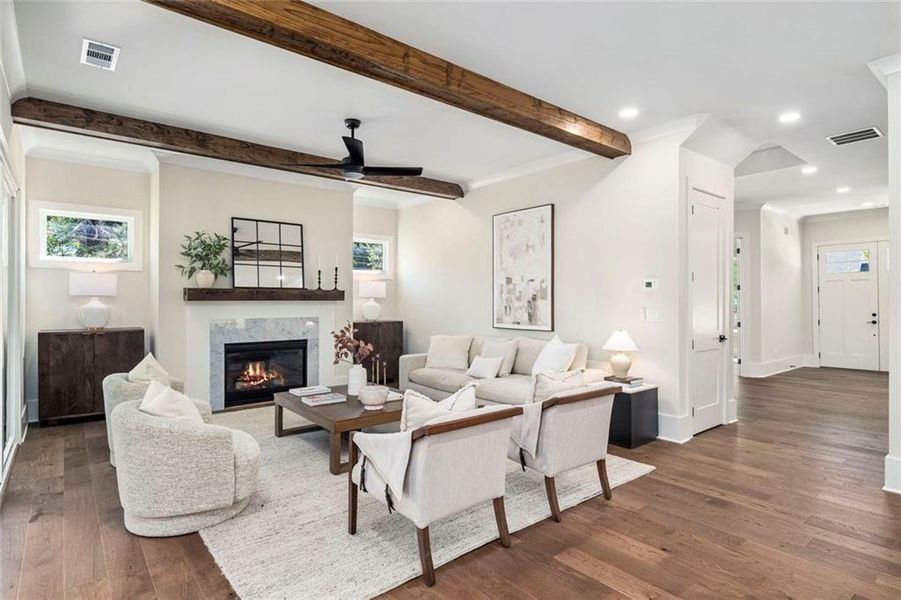 Furnished interior view inside a new home in , Decatur (Image 42).