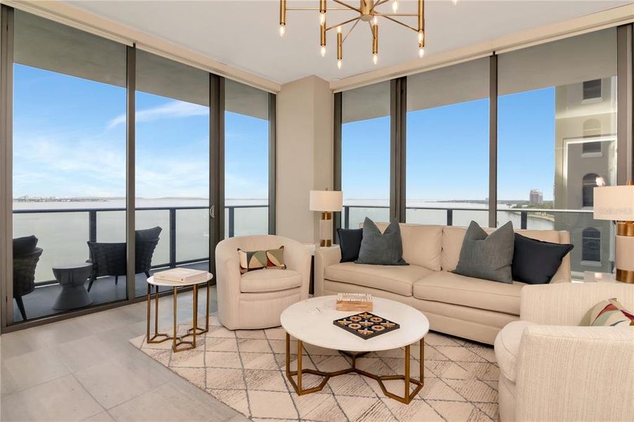 Furnished interior view inside a new home in , Tampa (Image 15).