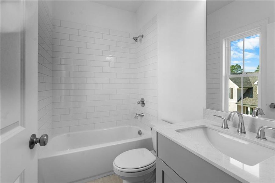 Furnished interior view inside a new home in Evanshire Townhomes, Duluth (Image 10).