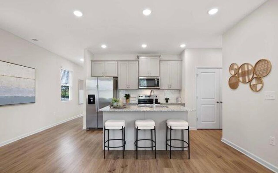 Furnished interior view inside a new home in Walden Park - The Retreat, Jonesboro (Image 4). Furnished interior view inside a new home in Walden Park - The Retreat, Jonesboro (Image 4).