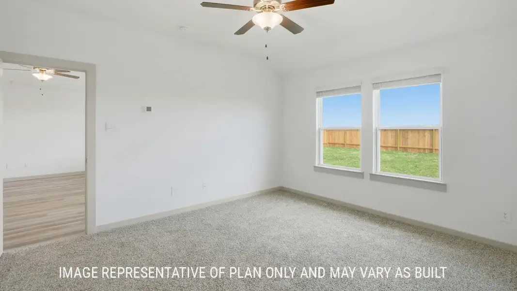 Representative unfurnished interior of a home built from the Elgin by D.R. Horton in Woodland Park, Beaumont (Image 15).