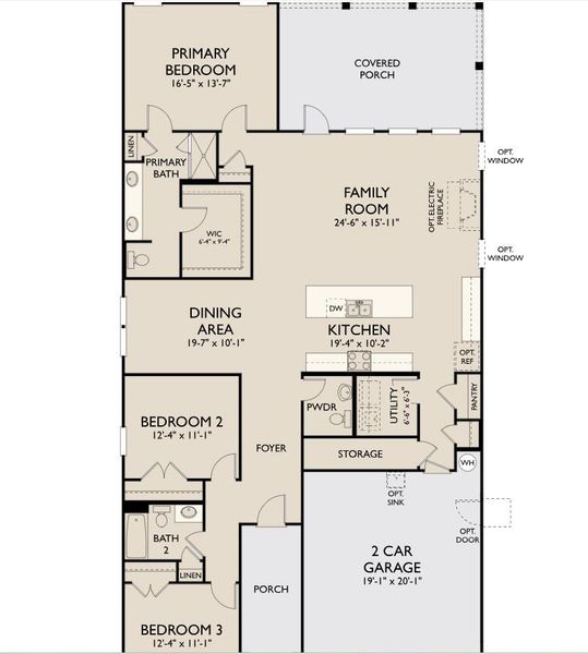 2D floor plan layout of this home in Tea Farm, Ravenel, SC (Image 4).