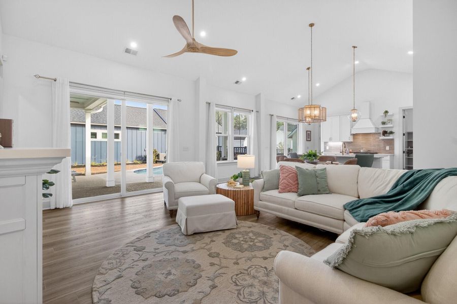 Furnished interior view inside a new home in The Domus Collection at Midtown Nexton, Summerville (Image 17). Furnished interior view inside a new home in The Domus Collection at Midtown Nexton, Summerville (Image 17).