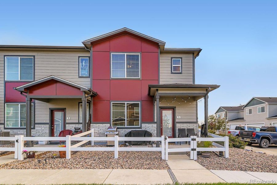 Front exterior of a new home in , Fort Lupton, CO, highlighting curb appeal (Image 18).