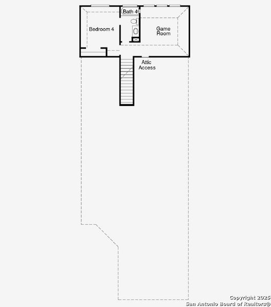 2D floor plan layout of this home in Rhine Valley, Schertz, TX (Image 5).