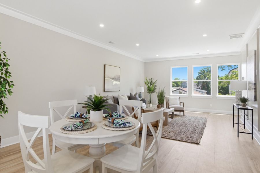 Furnished interior view inside a new home in , Charleston (Image 12).