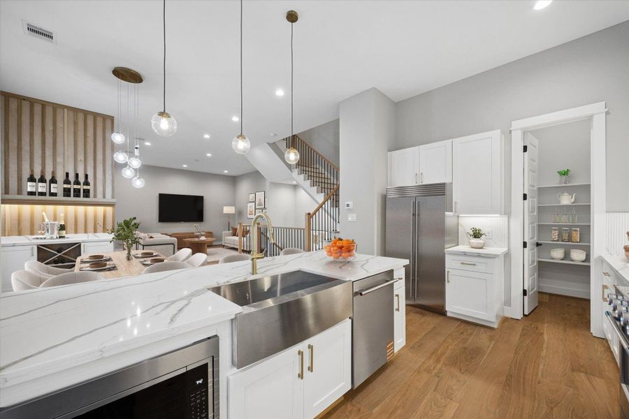 Furnished interior view inside a new home in , Houston (Image 15).