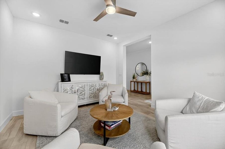Furnished interior view inside a new home in Marisol Pointe at MiraBay Florida Series, Apollo Beach (Image 35).