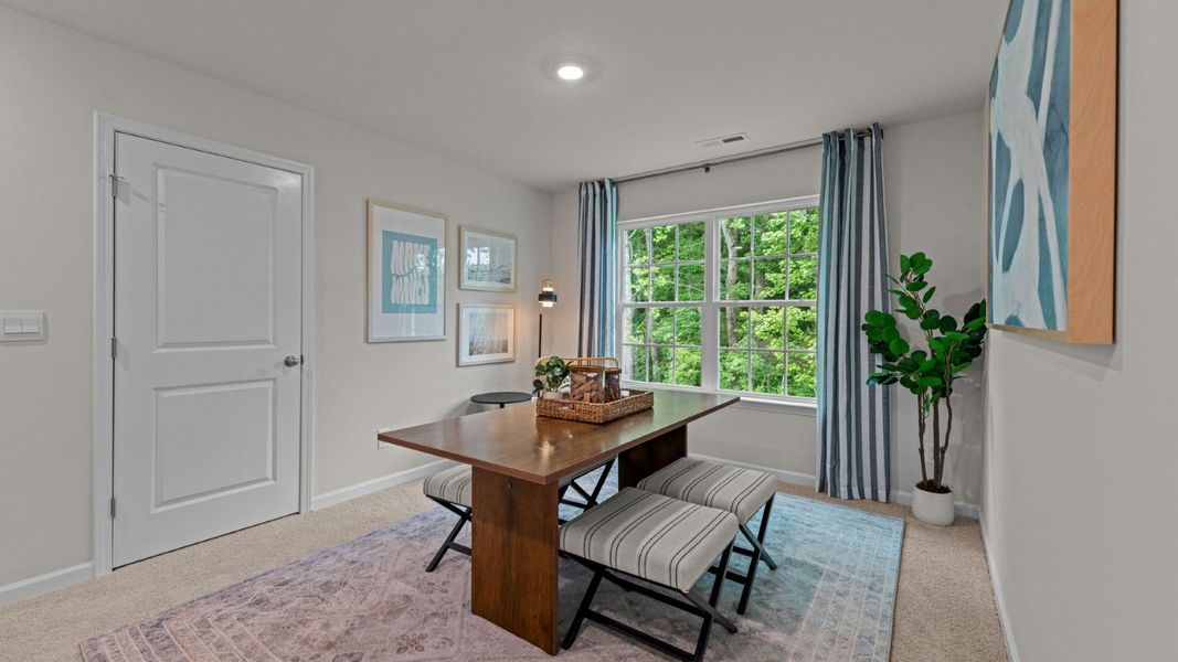 Furnished interior view inside a new home in Madeline Farm, New Bern (Image 14). Furnished interior view inside a new home in Madeline Farm, New Bern (Image 14).