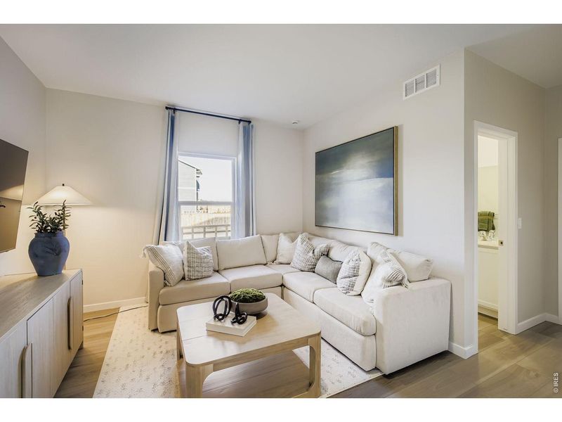 Furnished interior view inside a new home in Prairie Song, Windsor (Image 9).