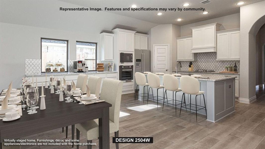 Furnished interior view inside a new home in Sweetgrass, Haslet (Image 5).