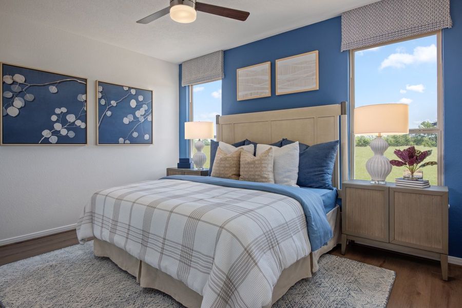 Representative furnished interior of a home built from the 1243 Modeled by KB Home in Brighton Trails, Hockley (Image 8).