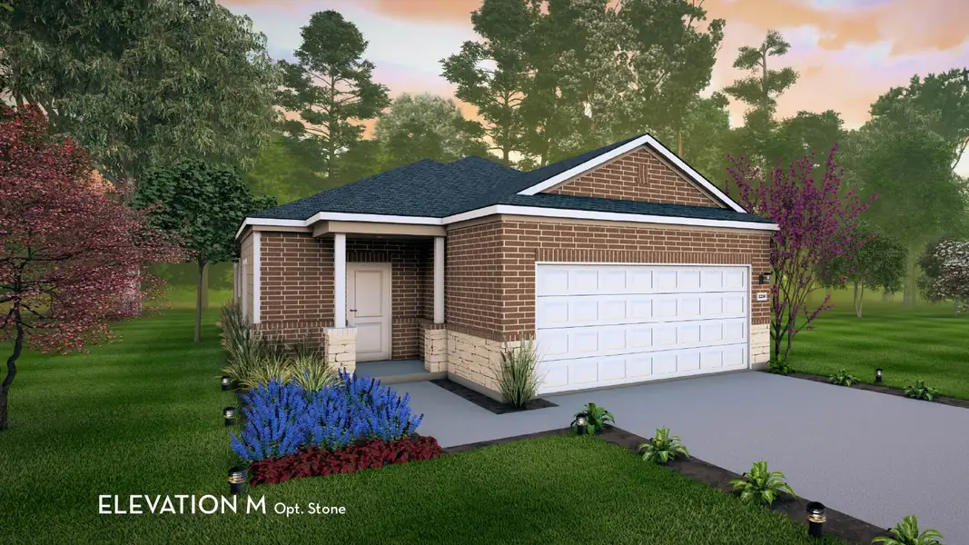 Representative exterior photo of a completed home built from the Pine II by CastleRock Communities in Cool Water, Jarrell, TX (Image 11). Representative exterior photo of a completed home built from the Pine II by CastleRock Communities in Cool Water, Jarrell, TX (Image 11).