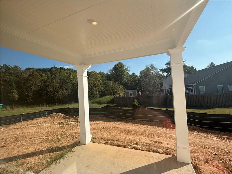 Exterior details and patio area of a home in Maple Village, Adairsville (Image 17).