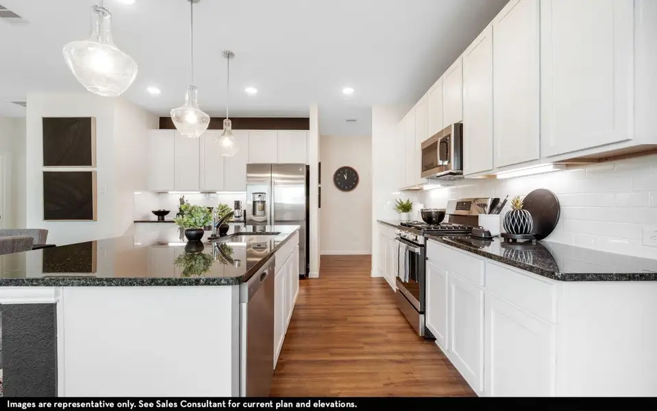 Furnished interior view inside a new home in Sweetgrass Village, Crosby (Image 9).