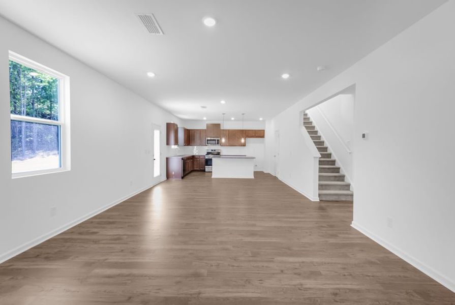 Representative unfurnished interior of a home built from the Prescott by Taylor Morrison in Heritage River, Euharlee (Image 12).