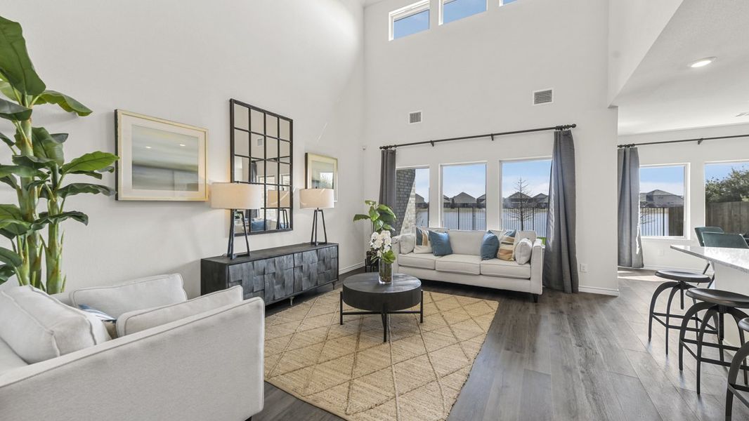 Furnished interior view inside a new home in Liberty Crossing, Royse City (Image 5).