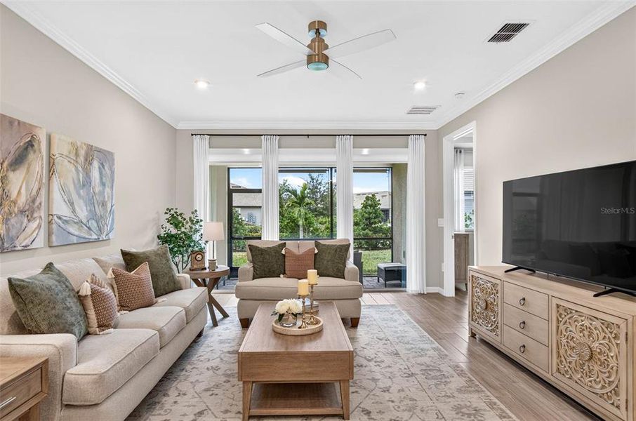 Furnished interior view inside a new home in The Preserve at La Paloma, Sun City Center (Image 24).
