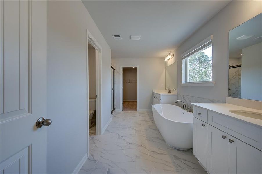 Furnished interior view inside a new home in Cambria at Traditions, Hampton (Image 11).