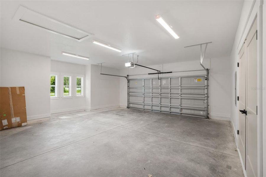Large 2 car garage