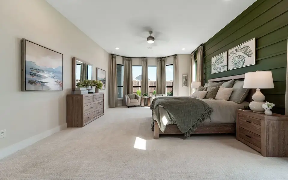 Representative furnished interior of a home built from the Laguna III by CastleRock Communities in Lakesong, Grand Prairie (Image 72).
