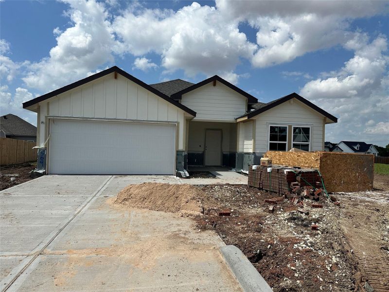 In-progress construction of a new home in Grand Lake, Snook, TX (Image 18).