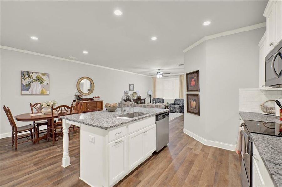 Furnished interior view inside a new home in , Flowery Branch (Image 21).