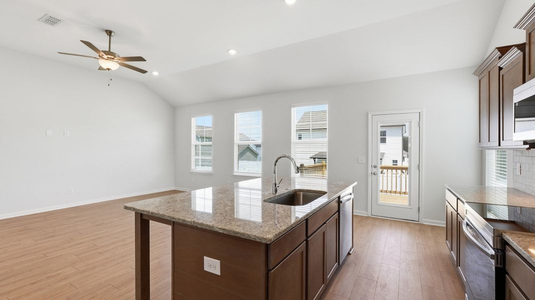 Furnished interior view inside a new home in Wheatfield, Shelbyville (Image 8).