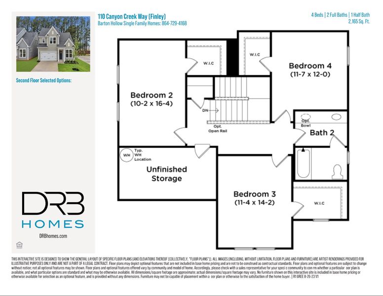 2D floor plan layout of this home in Barton Hollow Single Family Homes, Fountain Inn, SC (Image 6). 2D floor plan layout of this home in Barton Hollow Single Family Homes, Fountain Inn, SC (Image 6).